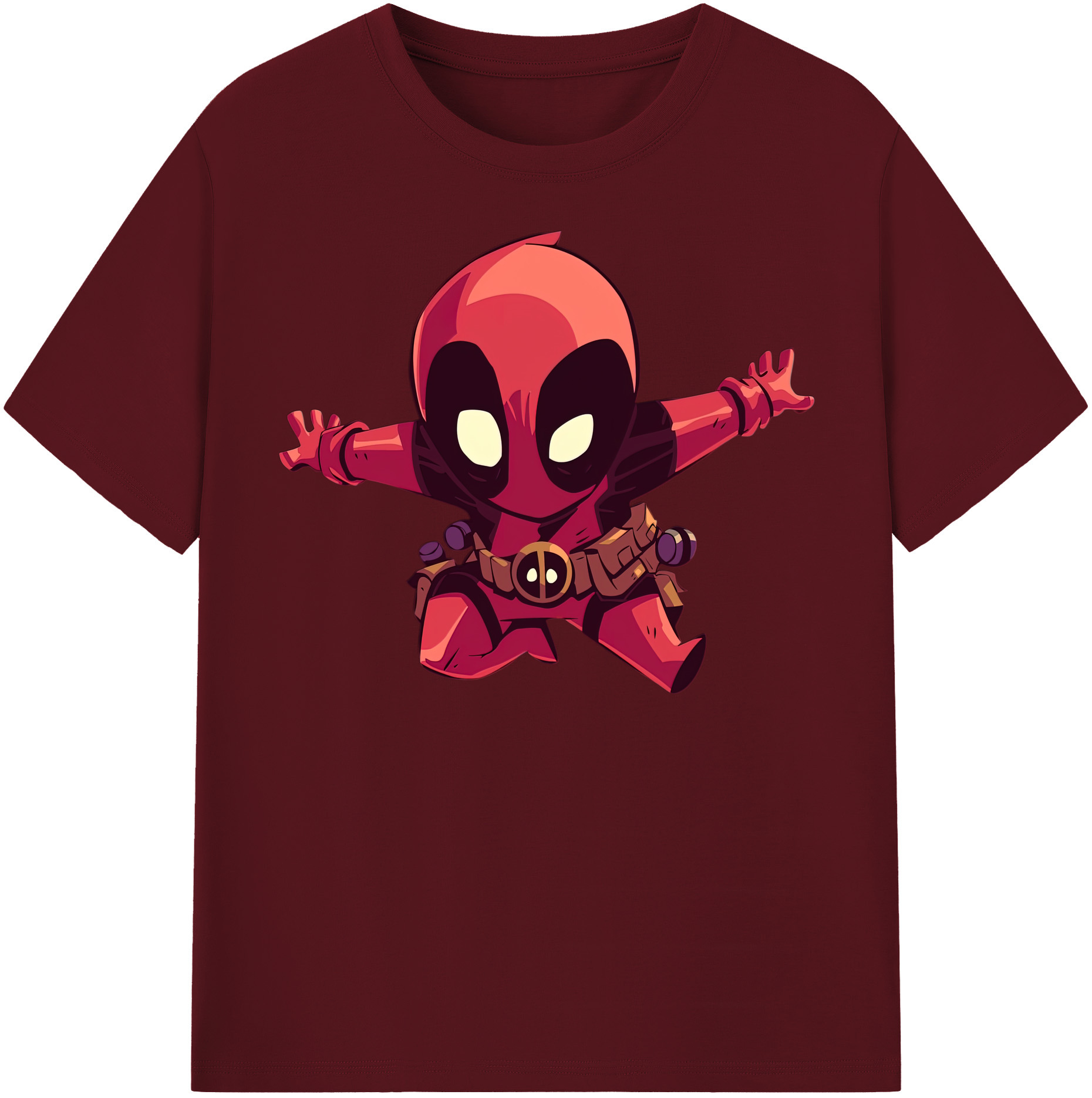 （画像用） Deadpool デッドプール 綿100％半袖Tシャツ（フロントプリント）